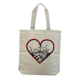 Beige Eternal Kiss Tote Bag