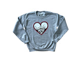 Gray Eternal Kiss Crewneck