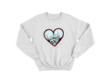 White Eternal Kiss Crewneck