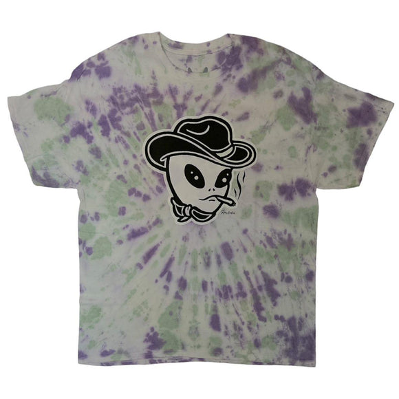 Alien Cowboy Tie Dye T-Shirt