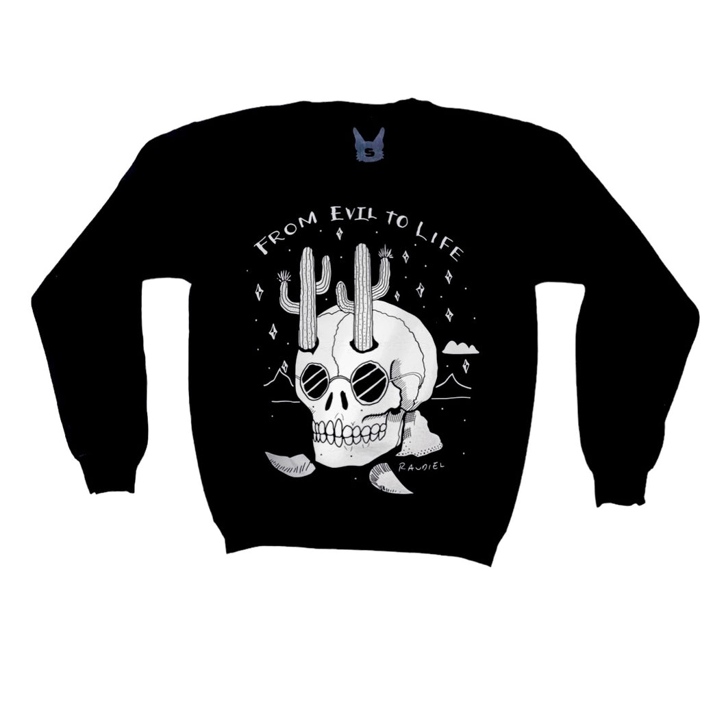 RAUDIEL From Evil to Life Crewneck